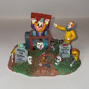 RARE LEMAX SPOOKY TOWN "JACK IN THE BOX" CLOWN HALLOWEEN DECOR #33021